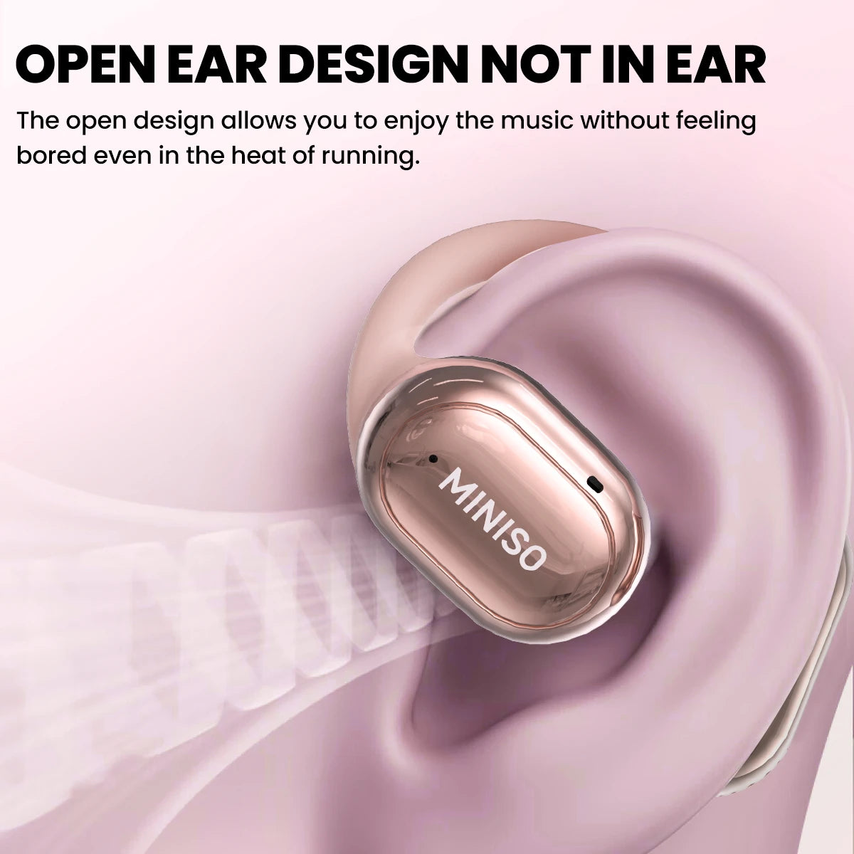 X39 Wireless Ear Earbuds Bluetooth Pink